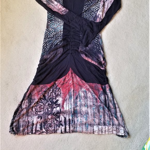 Legatte Jeans midi dress, size 6 (Legatte size I) EU 42, made in Italy - Picture 8 of 12